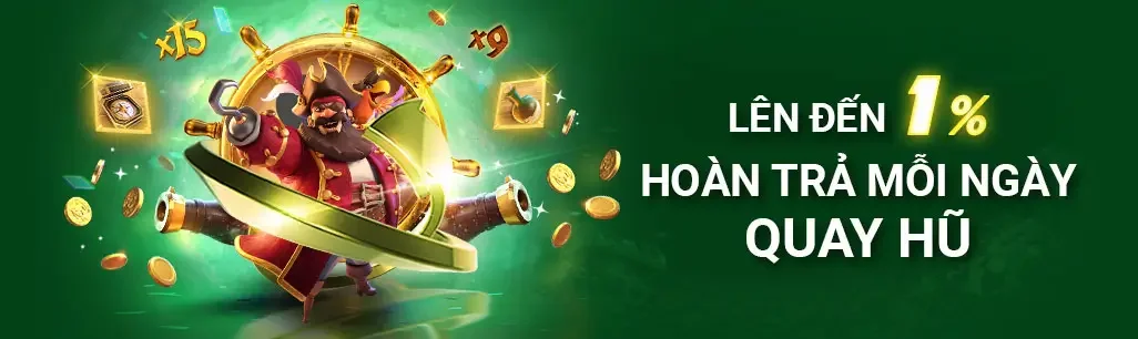 hoàn tiền 1% khi đặt cược tại slots