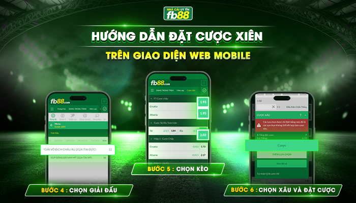 Hướng dẫn đặt cược xiên tại FB88 2