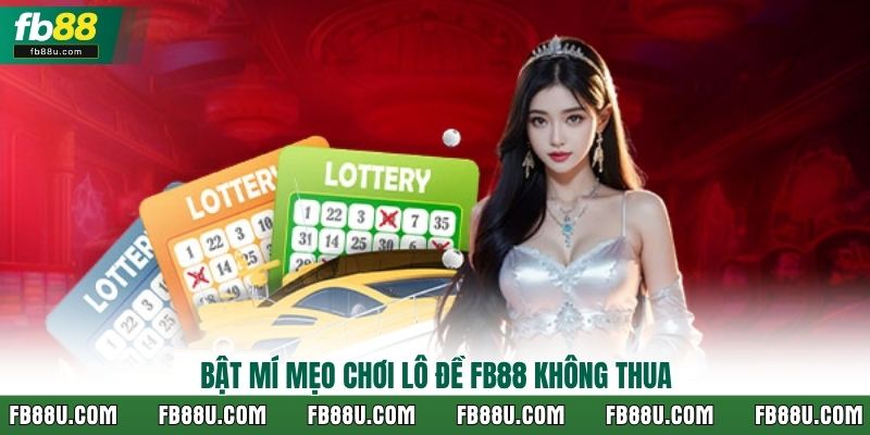 Bật mí mẹo chơi lô đề FB88 không thua