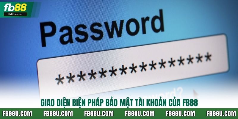 Giao diện biện pháp bảo mật tài khoản của FB88